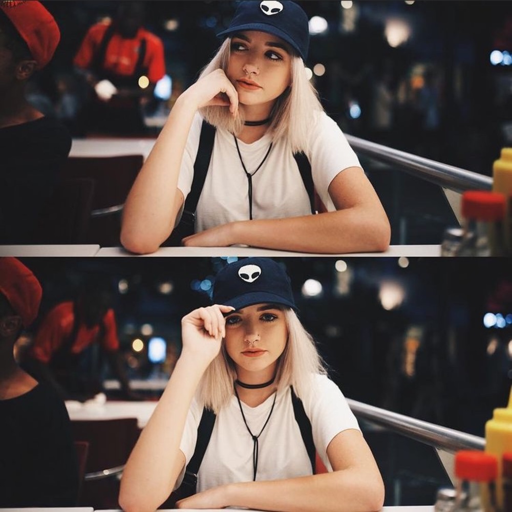 Brandy Melville Alien Patch Hat